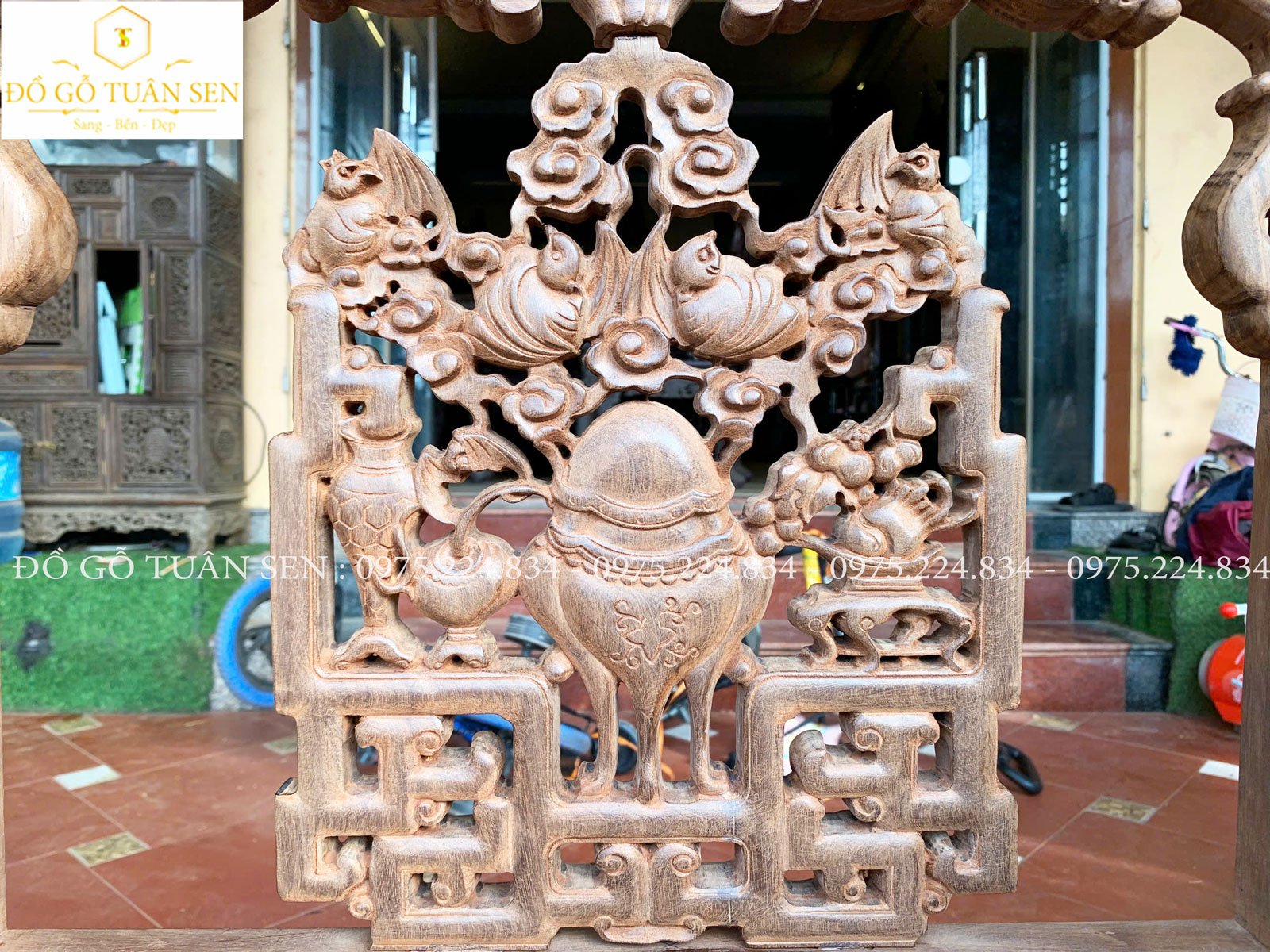 Hình ảnh bàn ghế vách V01